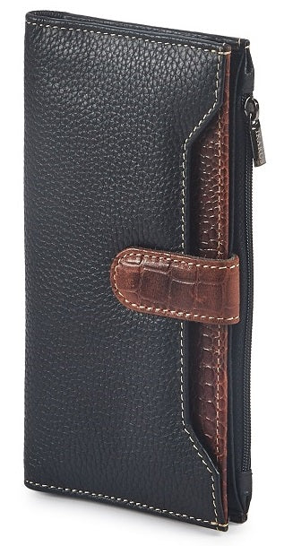 FULL GRAIN 100% ORIGINAL LEATHER BI-FOLD WOMEN'S WALLET 7012