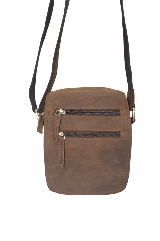 COMING SOON. Quality Full Grain Hunter Leather Shoulder/Crossbody Bag. Style No: 51017.