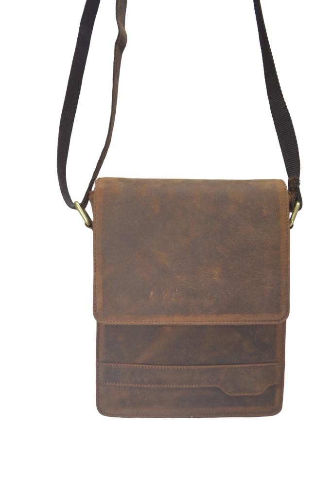 COMING SOON. Quality Full Grain Hunter Leather Shoulder/Crossbody Bag. Style No: 51020.