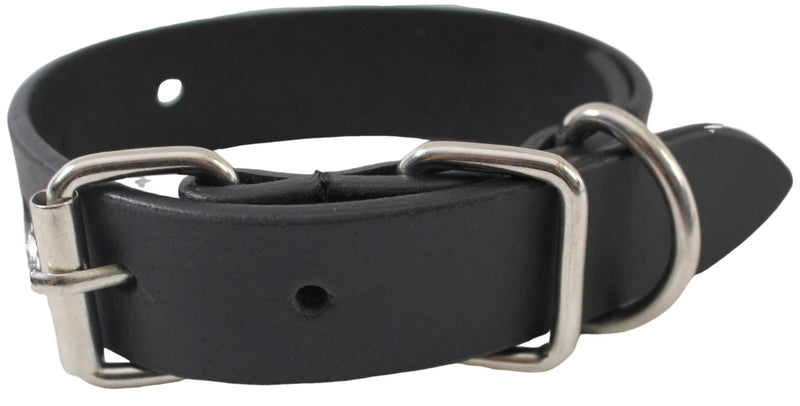 Quality Full Grain Leather Dog Collar. Width: 25mm. Colours: Black or Brown.