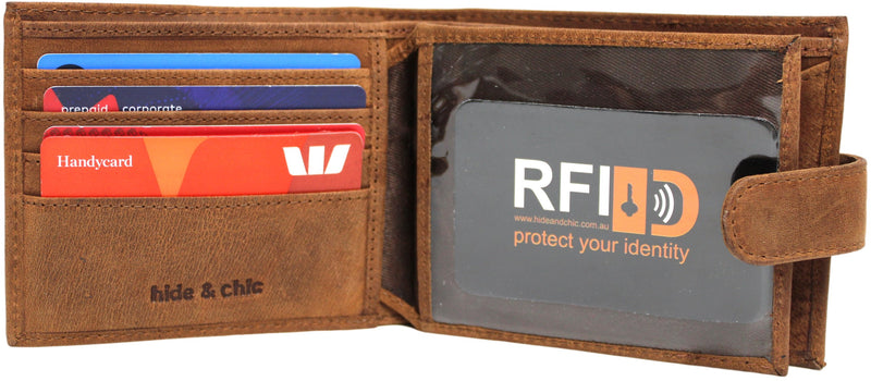 RFID Lined Hunter Leather Wallet. Style Number: 12047 Hide & Chic