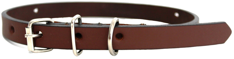 Quality Full Grain Leather Dog Collar. Width: 15mm.